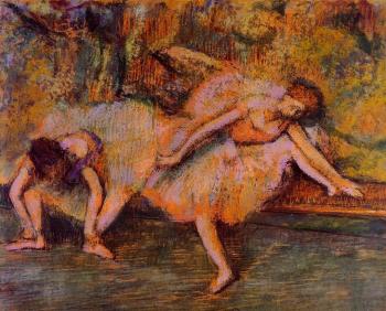 埃德加 德加 Two Dancers on a Bench 埃德加 德加 Two Dancers on a Bench